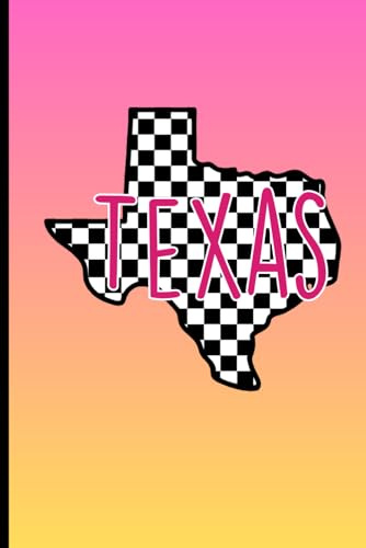 Checkered Texas Notebook: Trendy Checkered Texas Journal