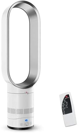 OIWERH 56/63cm Tower Fan, 4000-5600rpm Bladeless Fan, Fans & Cooling, Tower Fan with Remote, Silent Towers Fans, Tower Fans Cooling Quiet Bedroom, 8h Timer, 80° Oscillation (B-grey)