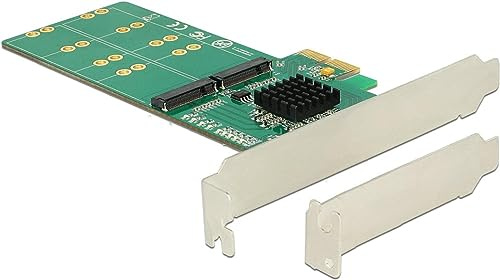DeLOCK 89588 Interne SATA-Schnittstellenkarte und Adapter – Schnittstellenkarten und Adapter (PCIe, SATA, Low Profile, PCIe 2.0, Box, Windows 10, Windows 7, Windows 8.1)