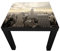 wandmotiv24 Beistelltisch New York Skyline View Schwarz - Matt Kleiner Tisch als Deko, Holz-Tisch, Tischplatte Bedruckt, Couchtisch, Gartentisch, Kunstdruck M0221