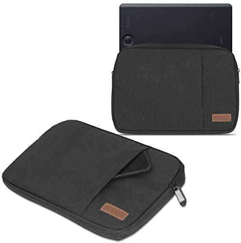 Grafiktablett Tasche kompatibel mit Wacom Intuos Pro S PTH-460 / M PTH-660 Hülle Schutzhülle Schwarz/Grau/Blau Case