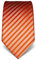 Vincenzo Boretti Herren Krawatte reine Seide gestreift edel Männer-Design zum Hemd mit Anzug für Business Hochzeit 8 cm schmal/breit orange