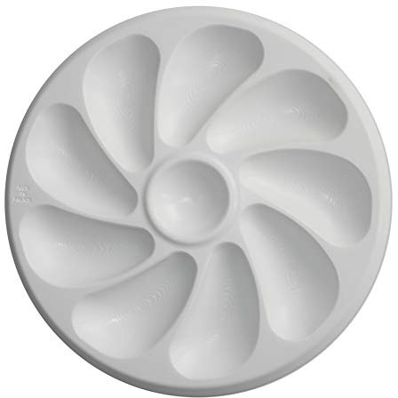 Lot de 2 - Assiette à Huîtres en Plastique – 9 Places