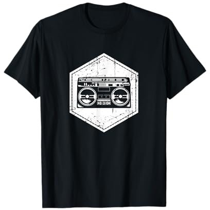 Rap Musik 90er Hip Hop Party Ghettoblaster Retro T-Shirt