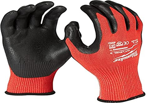 Milwaukee Anti-Cut Gloves Size M Level 3-4932471420 Black