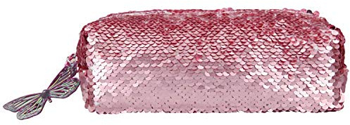 Depesche 10648 Schlamperetui mit Streichpailletten, FANTASYModel Ballett, rosa, ca. 21 x 8 x 8 cm