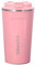 Gteller Edelstahl-Reisebecher, doppelwandig, isoliert, Vakuumbecher mit Deckel (Rosa, 482 ml)