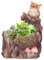 Atyhao Blumentopf Innovative wasserdichte saftige Blume Bonsai Harz Pflanzer Home Decoration Kleine Kaktus Pflanzer Töpfe für Home Office und Keine Pflanzen