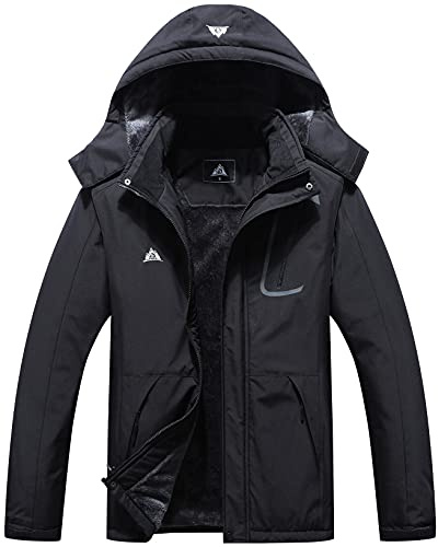 MOERDENG Women's Waterproof Ski Jacket Warm Winter Coat Outdoor Windbreaker Hiking Snowboarding Jacket