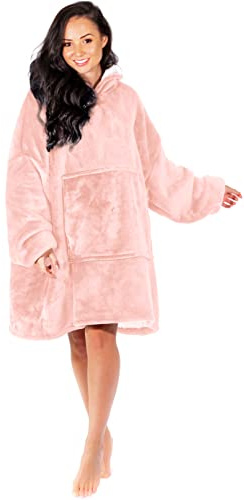 Nightbex® Original Blanket Hoodie – Übergroße, superweiche Kapuzendecke mit Fleece – tragbares, bequemes Kapuzen-Sweatshirt für Männer, Frauen und Kinder | Einheitsgröße