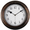 DIYZON Retro Wanduhr, 30cm Klassische Leise Uhr ohne Ticken, Leicht Lesbare Ziffern, Hochwertige Quarzuhr Batteriebetrieben, Deko Schlafzimmer, Küche, Büro