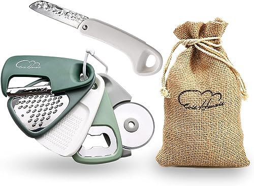 Küche Gadgets 6-teiliges Set,Platzsparende Küchenutensilien Kochwerkzeuge für kleine Küche,Edelstahl Zubehör für Wohnmobil innen Camper Küche Gadgets Geschenke Essentials Geschirrspüler Safe