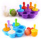 Mini Moldes Helados Silicona, Moldes para Helados y Polos Sin BPA, Poleras Helado Bebe Niños, Ice Cream Mold, Ice Lolly Moulds, Molde Reutilizables para Hacer Helados Caseros (Morado + Azul)