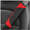 JNNJ 2Pcs Protezione per Cintura di Sicurezza Auto, Protezione per Cintura di Sicurezza Morbida E Confortevole, Spallina Universale in Pelle in Fibra di Carbonio per Adulti e Bambini(Rosso)