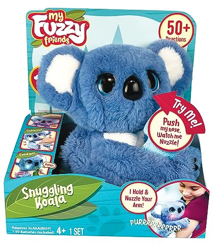 Giochi Preziosi Sidney Il Koala - Pelouche Koala interactivo ama abrazos y abrazos, sonidos realistas, LED multicolor y más de 50 reacciones para un juego divertido y realista, para niños a partir de