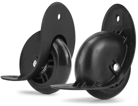 Volein 1 Pair Kofferrollen Gepäck Ersatzräder Gummi Koffer Ersatzräder Ersatzrollen(VD019)