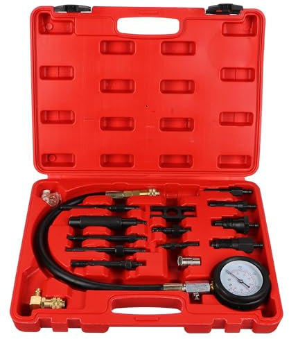 SIXTOL ENGINE TESTER 23 Kompressionsprüfer Set für Dieselmotoren | 70 bar Druckmanometer Kompressionstester