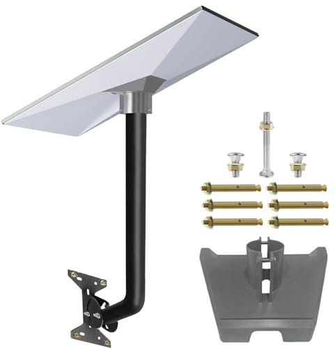 TEMZICK Starlink Gen 3 Wall Mount Pipe Adapter, Long Pole & Roof Mount Kit, Compatible with STARLINK Dish V3
