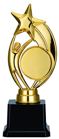 Hapihom Gold Award Trofei a forma di stella trofeo con adesivi fai da te, accessori per feste