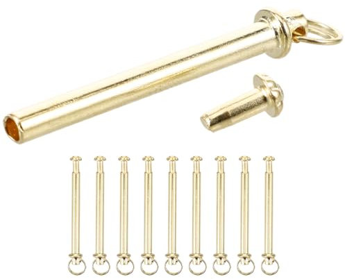 Amosfun Remaches y Tuercas para Abanicos Plegables Kit De Reparación De 10 Sets Accesorios De Reparación De Abanicos