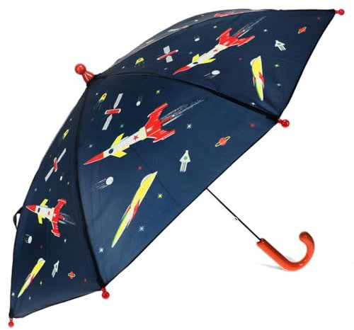 Rex London Kinderregenschirm Space Age ca. Ø 70 cm Stockregenschirm Regenschirm