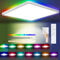 Led Deckenleuchte Dimmbar, 24W 3200LM 13RGB Deckenlampe Farbwechsel 3000K-6500K mit Fernbedienung, IP54 Wasserfest Quadrat Flach Deckenbeleuchtung für Schlafzimmer Küche Wohnzimmer Balkon Büro Keller