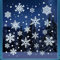6hojas Grande Pegatinas Navidad Copos de Nieve para Ventana Cristal Vinilos Christmas Efecto Pintado de Mano Decoración Navideña