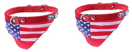 Kisangel 2stücke Hundehalsband Mit Verstellbarem Dog Scarf Xs Rot Stilvolles -Accessoire Kleine Hunde Sorgt Für Und Attraktivität