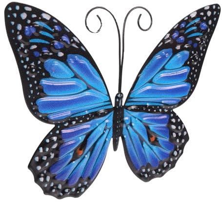 SEWOART Garden Butterfly Wall Decor Outdoor Iron Butterfly Wall Art Craft Decorations for Outdoor Garden