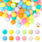Bofanze 120 Pezzi Perline Rotonde in Silicone Perline Rotonde Colorate da 15 mm perline in Silicone Sfuse Luminose silicone Beads Bulk per Collane, Braccialetti, Artigianato fai da te
