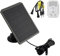 Acuxiaza Kit de chargeur solaire avec batterie au lithium rechargeable intégrée 5200 mAh avec panneau solaire 6 V 9 V 12 V pour caméra de chasse étanche IP65