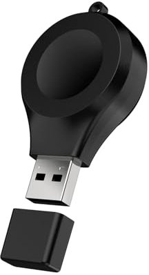 Powice Cargador inalámbrico USB para Apple Watch, 3 W cable de carga para Apple Watch, cargador magnético inalámbrico para Apple Watch, cargador portátil para Apple Watch Series 6/5/4/3/2
