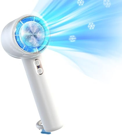 SAVIOR COOL Portable Handheld Cooling Fan, 2 IN 1 Turbo Hand Fans, High-Speed Mini Air Conditioner with 13000RPM, Portable Fan for Travel Outdoor, Gifts for Women & Men