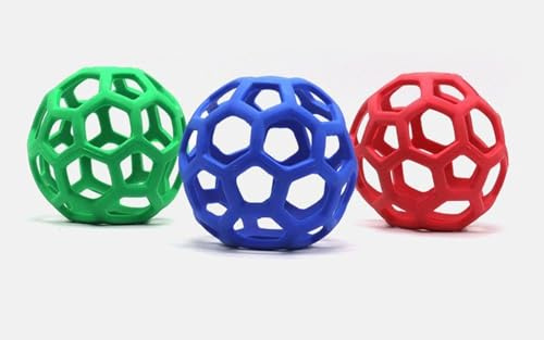 Feill Horse Treat Ball,Goat Feeder Hanging Feeding Toy Horse Treat Hay Feeder Toy, for Horse Goat Sheep Relieve Stress (Red)