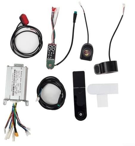 ZAMETTER Electric Scooter Controller Set 36V 350W Scooters Controller Dashboard Kit E-Scooter Control Board Set with LED Display Dashboard Accelerator Motherboard Control Module