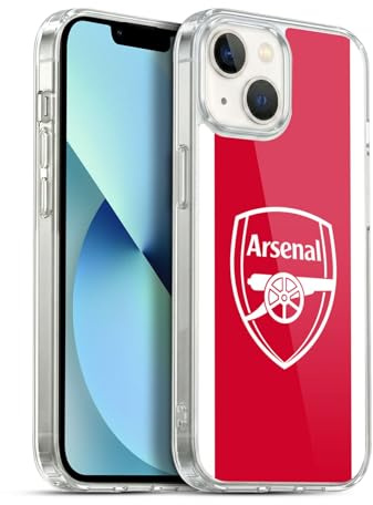 Head Case Designs Officially Licensed Arsenal FC Home 2025/26 Kit Gel Case [Military Grade Protection] Compatible With Apple iPhone 13