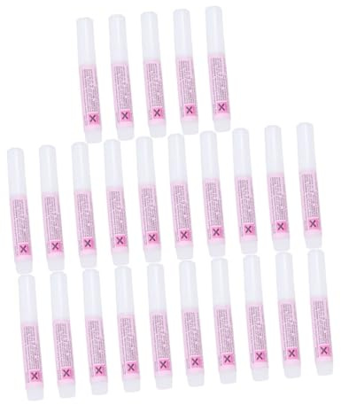 SOLUSTRE 25pcs Nail Tip Glue Strong Adhesive Fast Drying Manicure Glue for Fake Nails Professional Art Use Safe and Skin-friendly