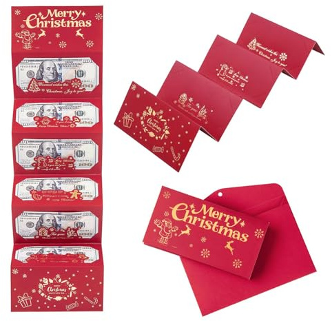 FUFRE Geschenkverpackung Weihnachten Weihnachtsbonbonförmige Papierschachtel Geschenkbox Merry Christmas Geschenkverpackung Groß Klein New Year Gift Packaging Materials für Weihnachtsgeschenke (B)