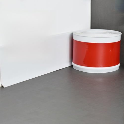 Bordure de plinthe en PVC, 3 m de long x 10 cm de large, gris/marron/noir/blanc/chêne jaune/gris grain de bois