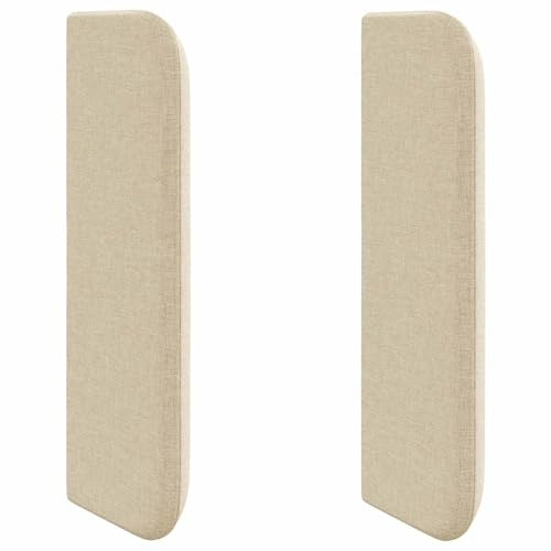 vidaXL Kopfteil Ohr Creme 40,5 x 40,5 x 4 cm Stoff, Stylische Ergänzung fürs Schlafzimmer, praktische Deko, moderner Kopfteil, weicher Griff, für erholsamen Schlaf