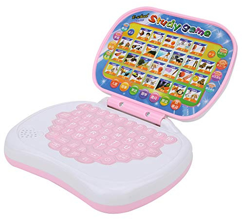Rcniso Lern-Laptop-Spielzeug für mit Mehreren Lernmodi für Kleine , Tragbar und Leicht für das Lernen Unterwegs, mit Sanfter Klangquelle für EIN Angenehmes Lernerlebnis
