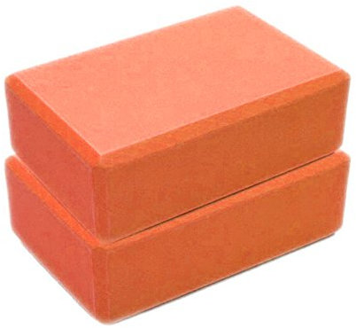 Colorful Yoga Blöcke/Yogablock Übung Fitness Yoga Blöcke Schaumpolster Kissen Kissen Eva Fitnesstraining,Yoga Block für Anfänger und Fortgeschrittene, Yoga Zubehör (Orange)