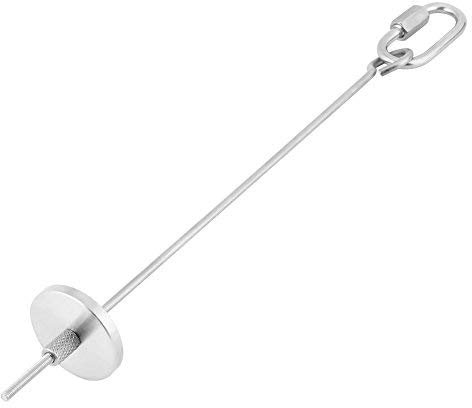 Parrot Bird Food Stick Holder, Fruit Vegetable Holder Stainless Steel Skewer Hanging Food Feed Tool for Parrot Budgies Parakeet Cockatiels Conure Lovebirds Finch Canary Pigeon Hamster Rat Healthy (L)