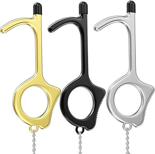 YUIP 3-teiliger Türöffner, Multitool mit Metallgriff, für öffentliche Türgriffe und Touchscreens