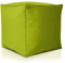 Green Bean Outdor Pouf-Hocker 40x40x40cm mit EPS-Perlen Füllung - Erweiterung & Addon für Sitzsäcke: Fußhocker Fußkissen - Bodenkissen Kinder & Erwachsene - Fußablage Sitzkissen Grün
