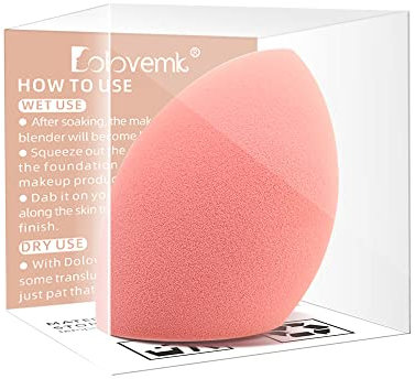 Dolovemk Grandes Éponges de Maquillage Souples pour Fond de Teint - Angle Plat, Sans Latex pour Corps, Bronzeurs, Surligneurs