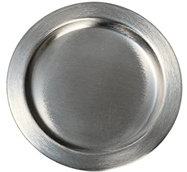 NKlaus Teller Edelstahl matt ? 11cm Kerzenhalter Kerzenteller Untersetzer Tischdeko 10850