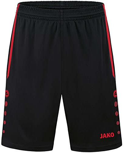 JAKO Allround Trainingsshort Kids schwarzrot, 116 Kinder