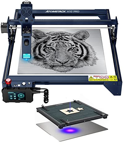 ATOMSTACK A10 PRO150w Lasergravierer mit ATOMSTACK Honeycomb Laser Cutter 380x284x22mm, Offline Touch-Bedienfeld Laser Graviermaschine, DIY Graviermaschine für Metall, Holz, Glas, 410 x 400 mm