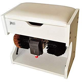 QHYXT Cireuse à Chaussures, Cireuse à Chaussures à Induction Automatique, Cireuse à Chaussures électrique Domestique, Petite polisseuse, Petite cireuse à Chaussures Brosses à Chaussures en Bois